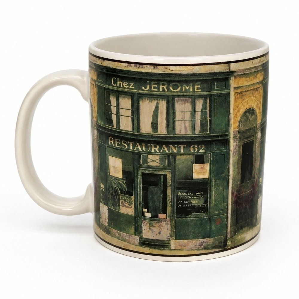 Sakura Table Storefronts Chez Jerome Restaurant 62 Mug Chiu Tak Hak Stoneware
